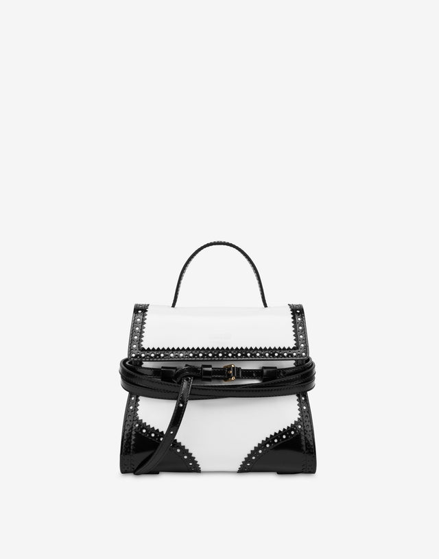 Bolso de mano pequeño Moschino Tie Me  Blanco Moschino 0