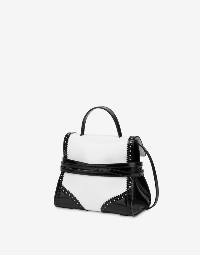 Bolso de mano pequeño Moschino Tie Me  Blanco Moschino 1
