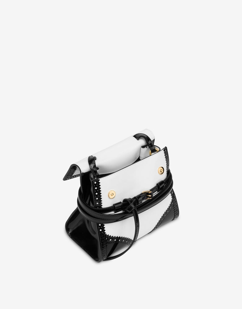 Bolso de mano pequeño Moschino Tie Me  Blanco Moschino 2