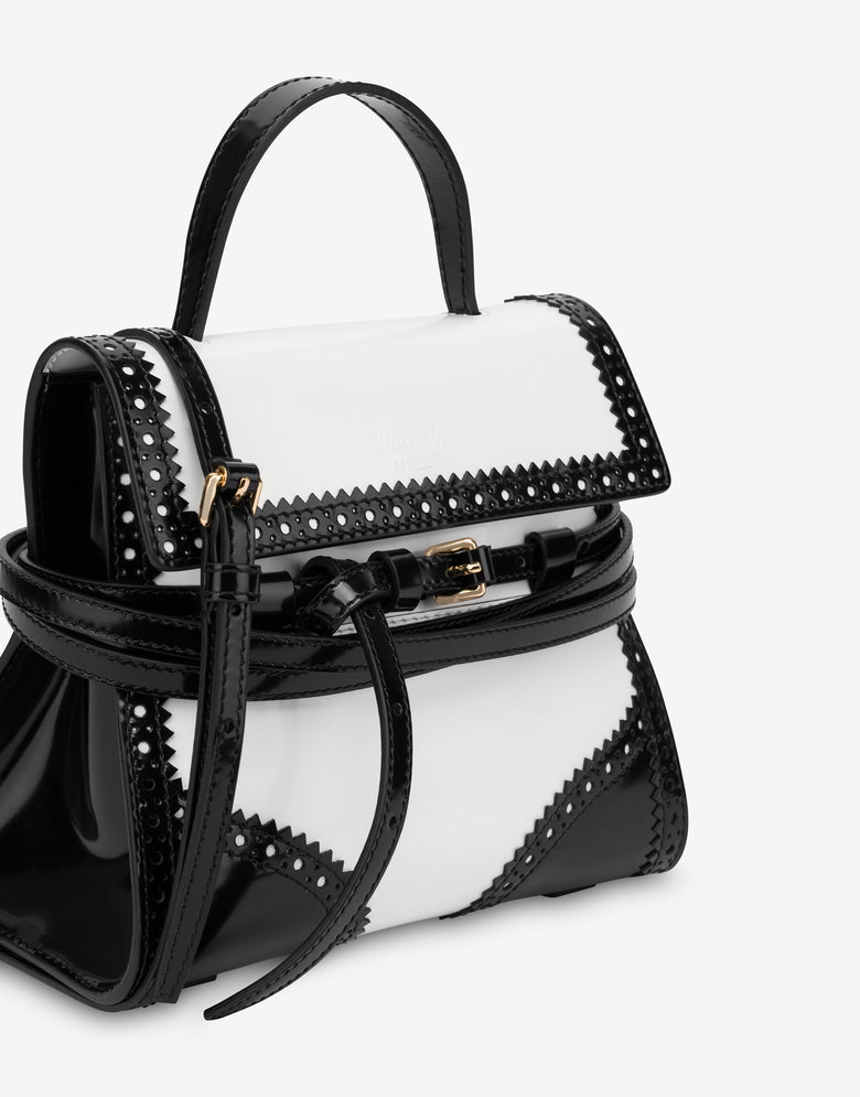 Bolso de mano pequeño Moschino Tie Me  Blanco Moschino 3