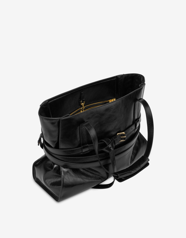 手提包Moschino Tie Me 黑色 Moschino 2