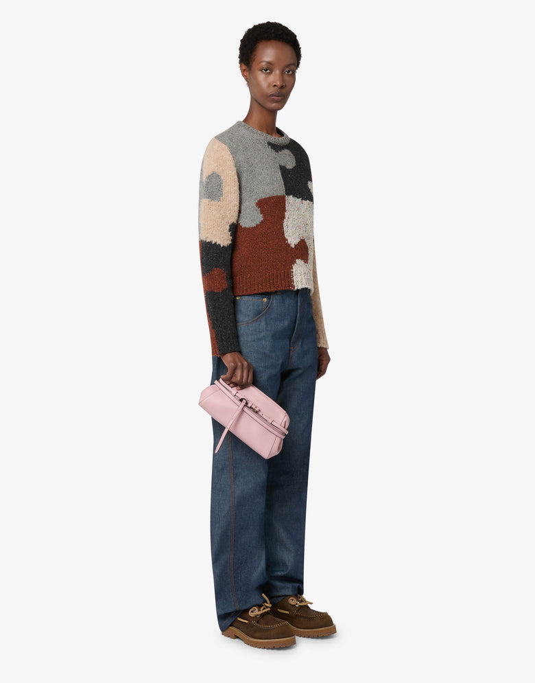 Bolso de mano pequeño Moschino Tie Me Pink Moschino 4