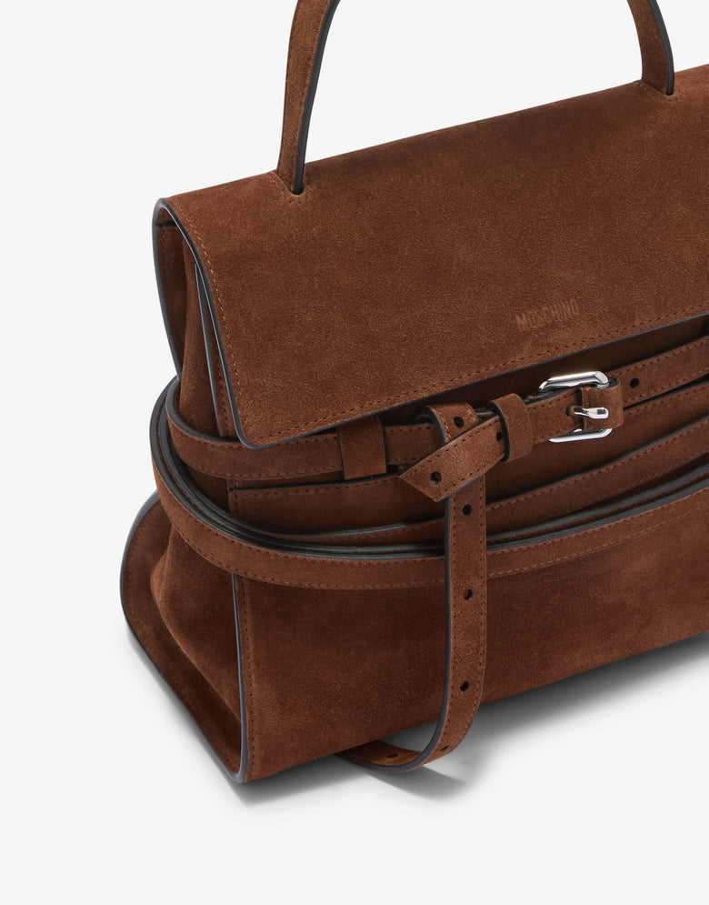 Moschino Tie Me Regular Handbag Brown Moschino 3