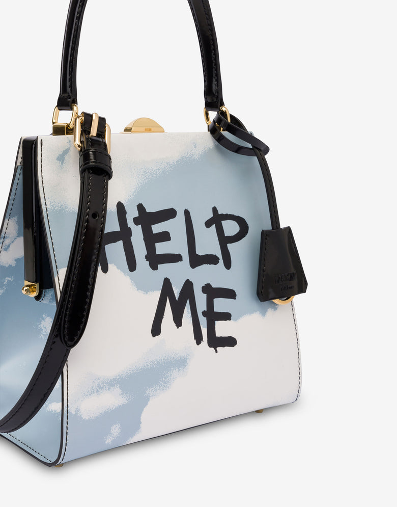 Bolso de mano Archive Clouds Celeste Moschino 3