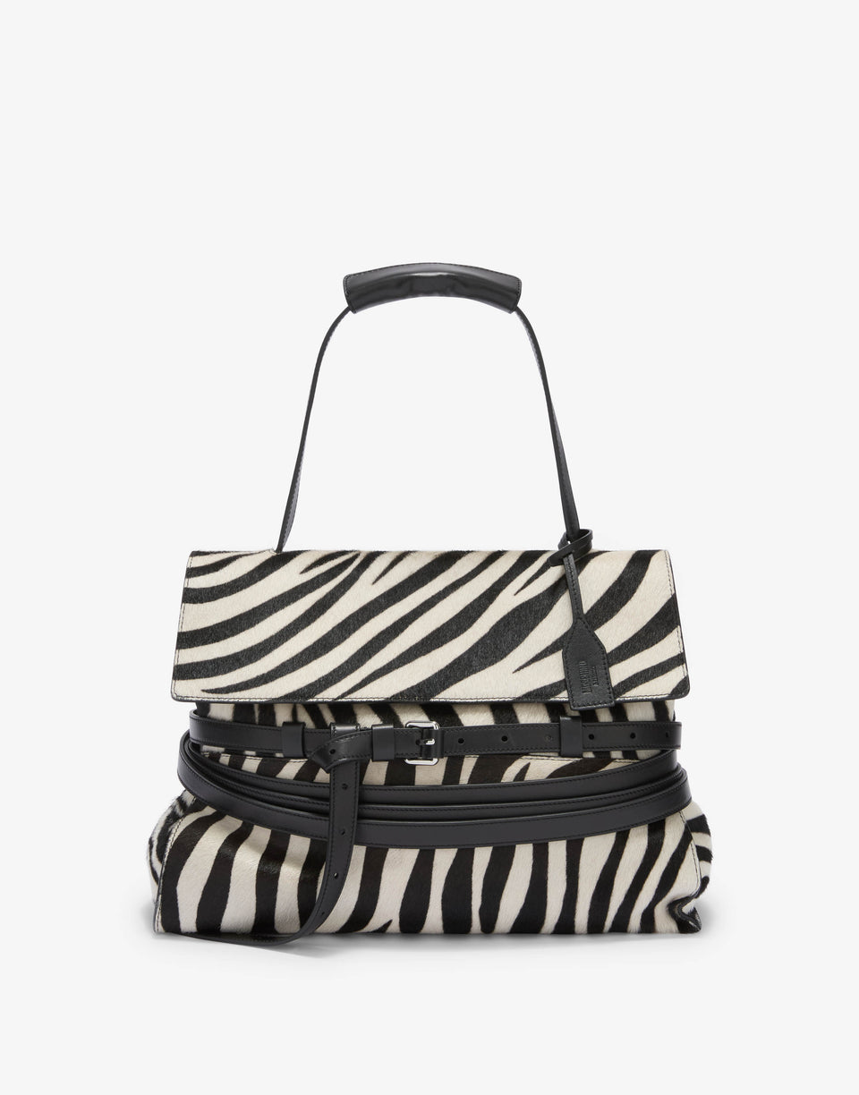 Bolso de mano mediano Moschino Tie Me Negro Moschino 0