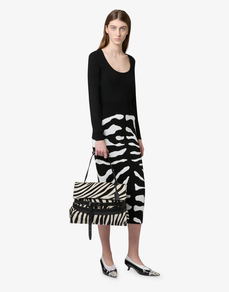 Bolso de mano mediano Moschino Tie Me Negro Moschino 4