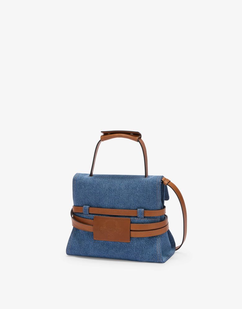 Moschino Tie Me Clutch Blue Denim Moschino 1