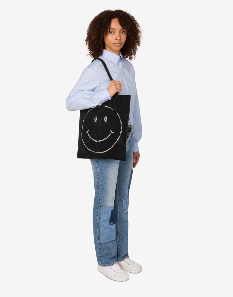Smiley® Tote Bag Black Moschino 4
