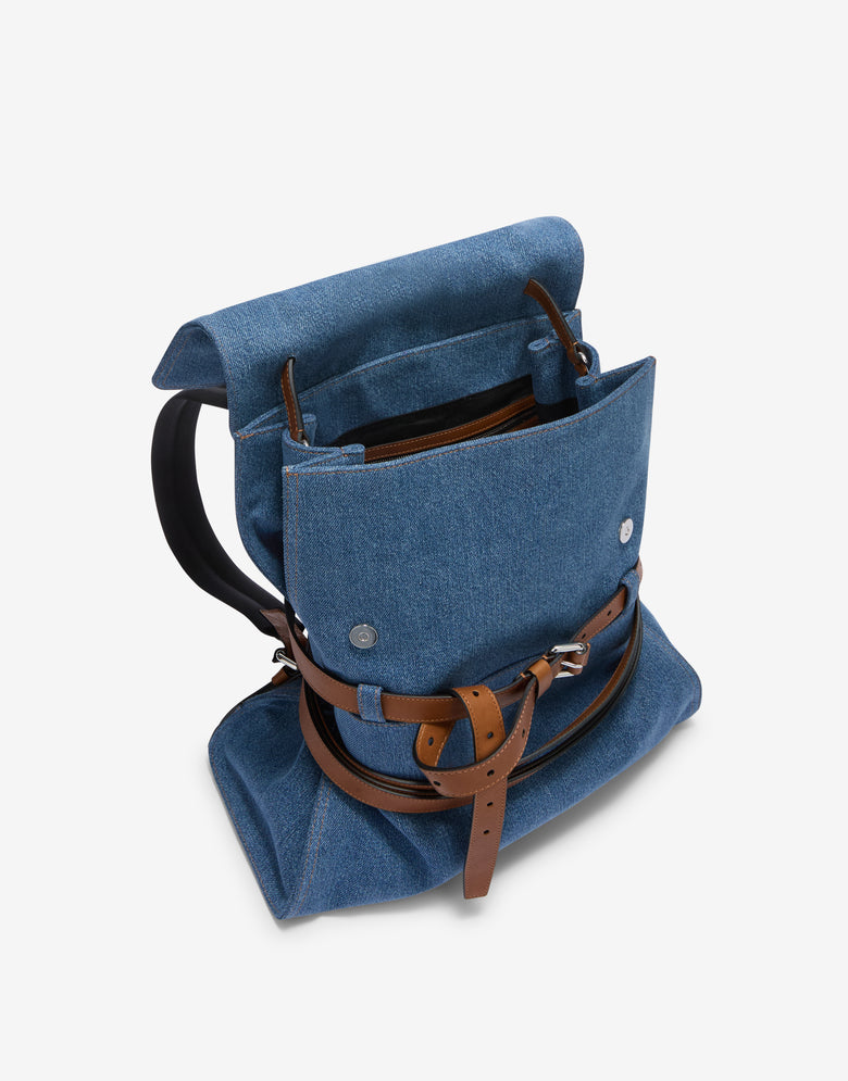 Mochila grande Moschino Tie Me Blue Denim Moschino 2