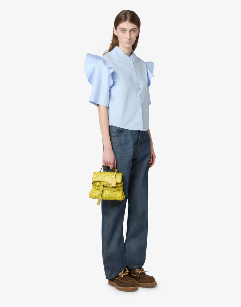 Moschino Tie Me Handbag Yellow Moschino 4