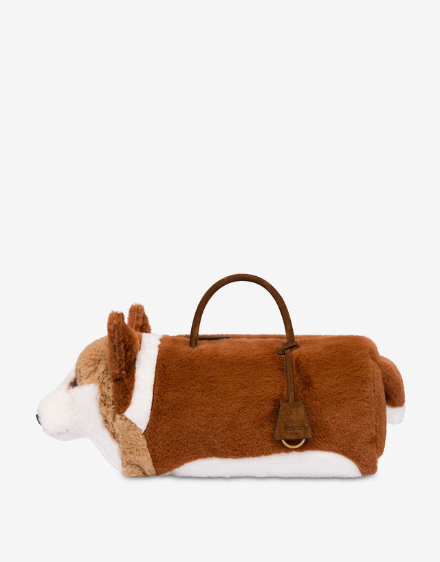 柯基犬手提包 Brown Orange Moschino 0