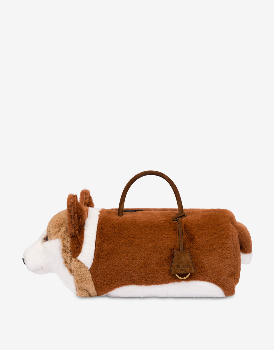 柯基犬手提包 Brown Orange Moschino 0