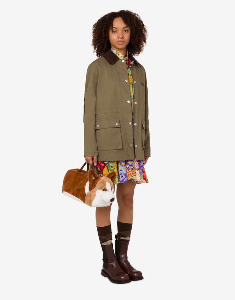 柯基犬手提包 Brown Orange Moschino 4