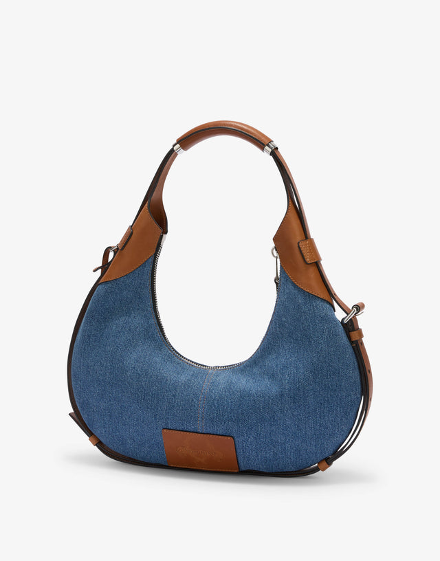 Bolso hobo Moschino Handle Me Blue Denim Moschino 1