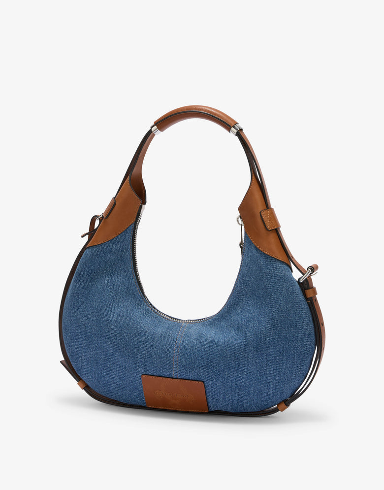 Moschino Handle Me Hobo Bag Blue Denim Moschino 1