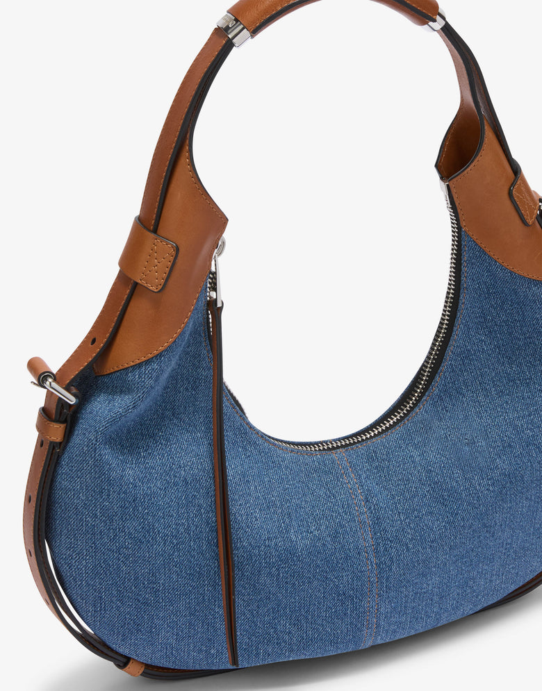 Moschino Handle Me Hobo Bag Blue Denim Moschino 3