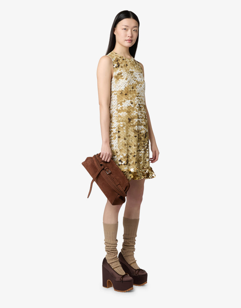 Bolso de mano Moschino Tie Me Brown Orange Moschino 4