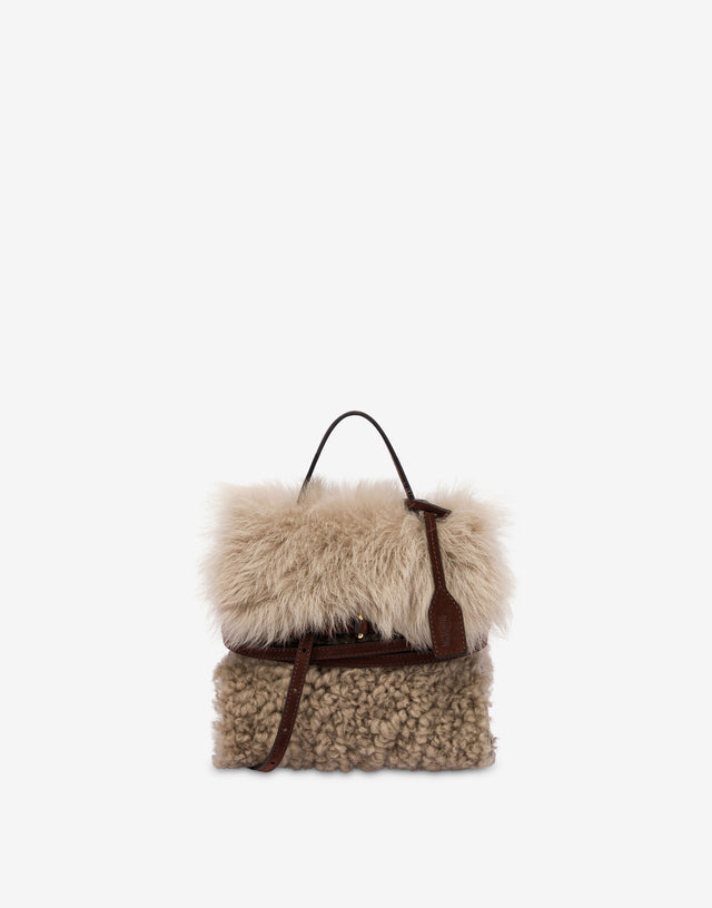 Bolso de mano pequeño Moschino Tie Me Beige claro Moschino 0