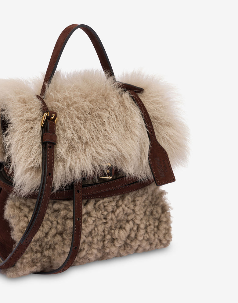 Bolso de mano pequeño Moschino Tie Me Beige claro Moschino 3