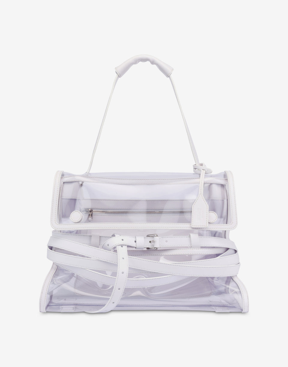 Moschino Tie Me Medium Shoulder Bag Trasparent Moschino 0