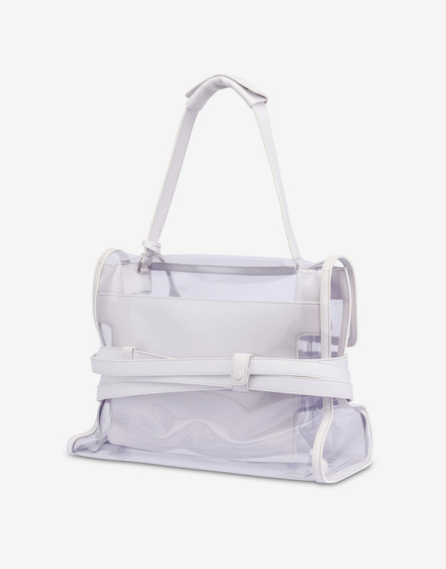 Moschino Tie Me 中号单肩包  透明 Moschino 1