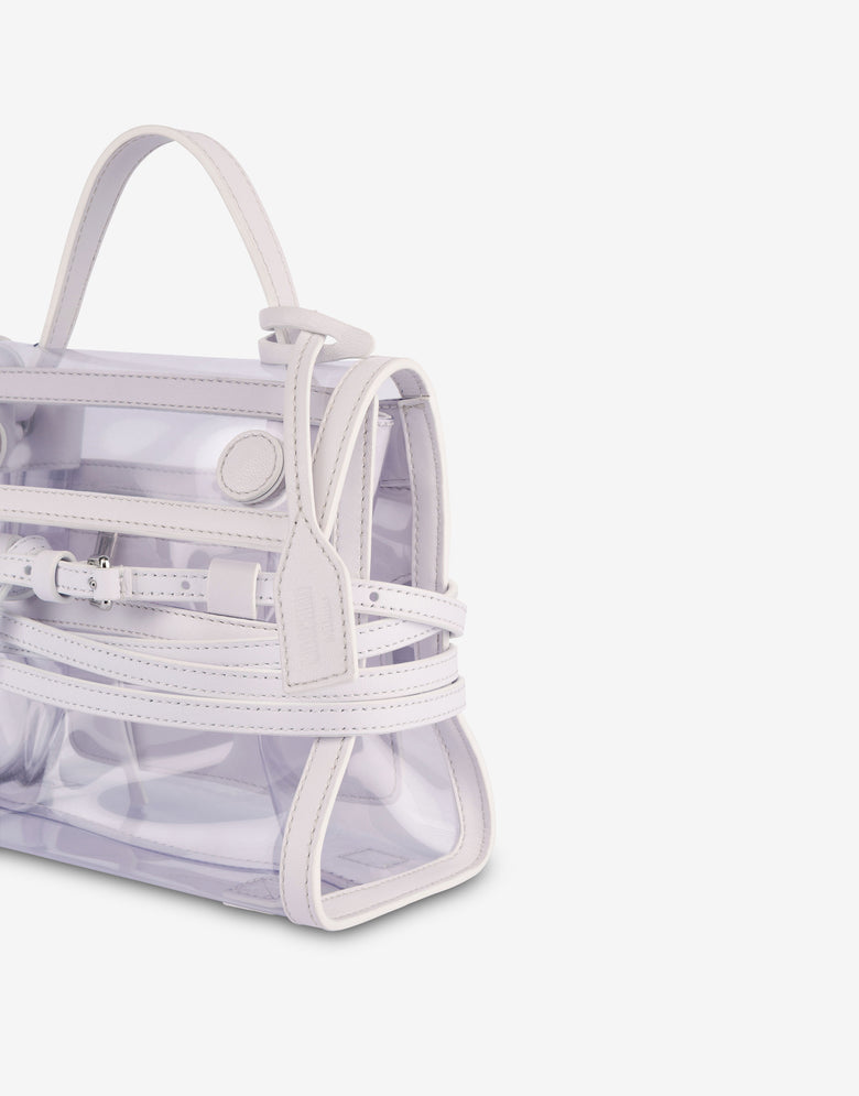 Moschino Tie Me 小手提包 透明 Moschino 3