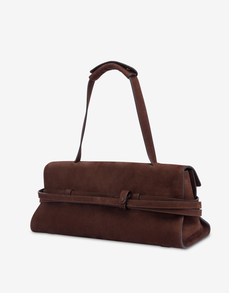 Bolso Moschino Tie Me Chocolate Moschino 1