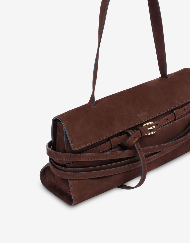 Bolso Moschino Tie Me Chocolate Moschino 3