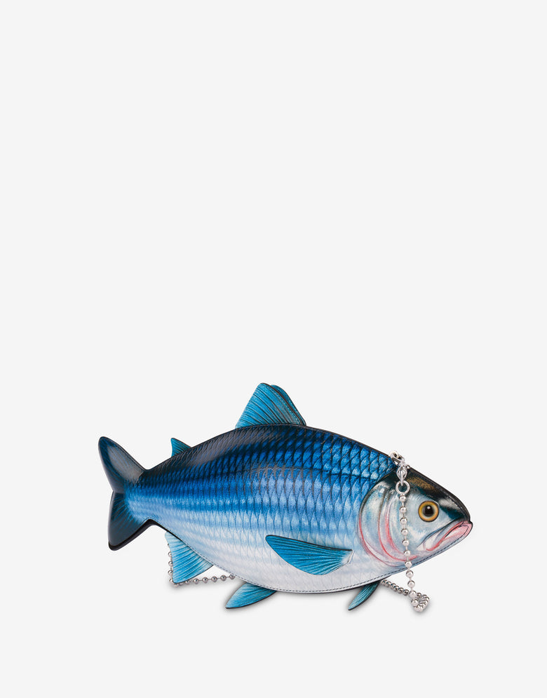 Fish bag Blue Moschino 1