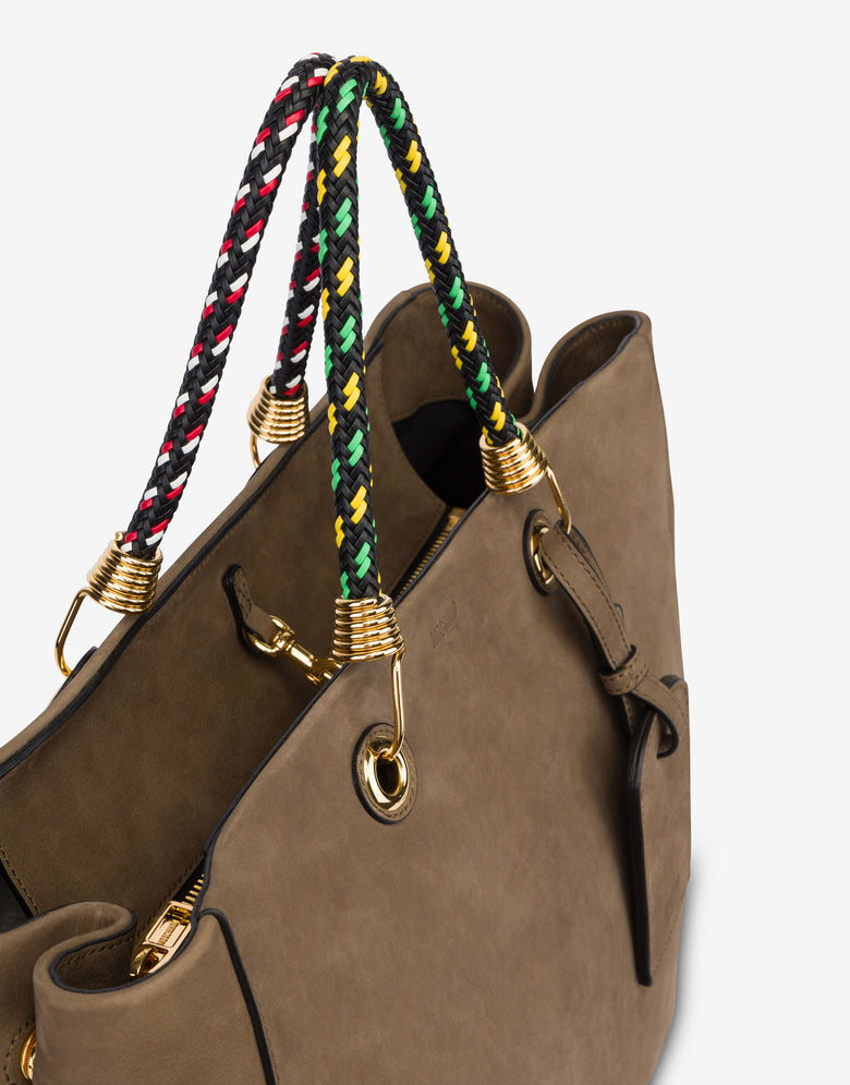 Comprador de cortezas Braided Cord Olive green Moschino 3