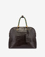 Bolso con estampado de cocodrilo Braided Cord