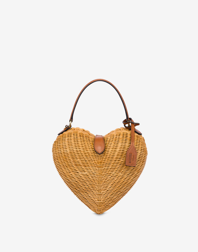 Moschino Love Me Wicker Bag Honey Moschino 0