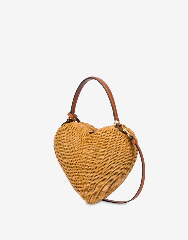 Moschino Love Me Wicker Bag Honey Moschino 1