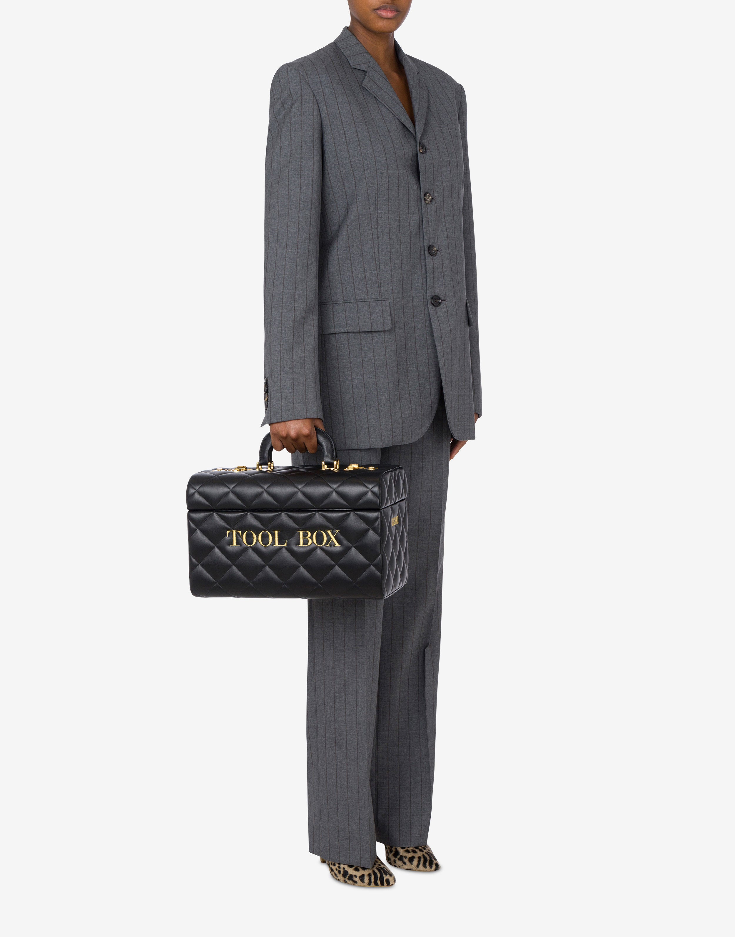 【関税込み】Moschino ブラック Tool Box バッグ Moschino Black Tool Box Bag Moschino
