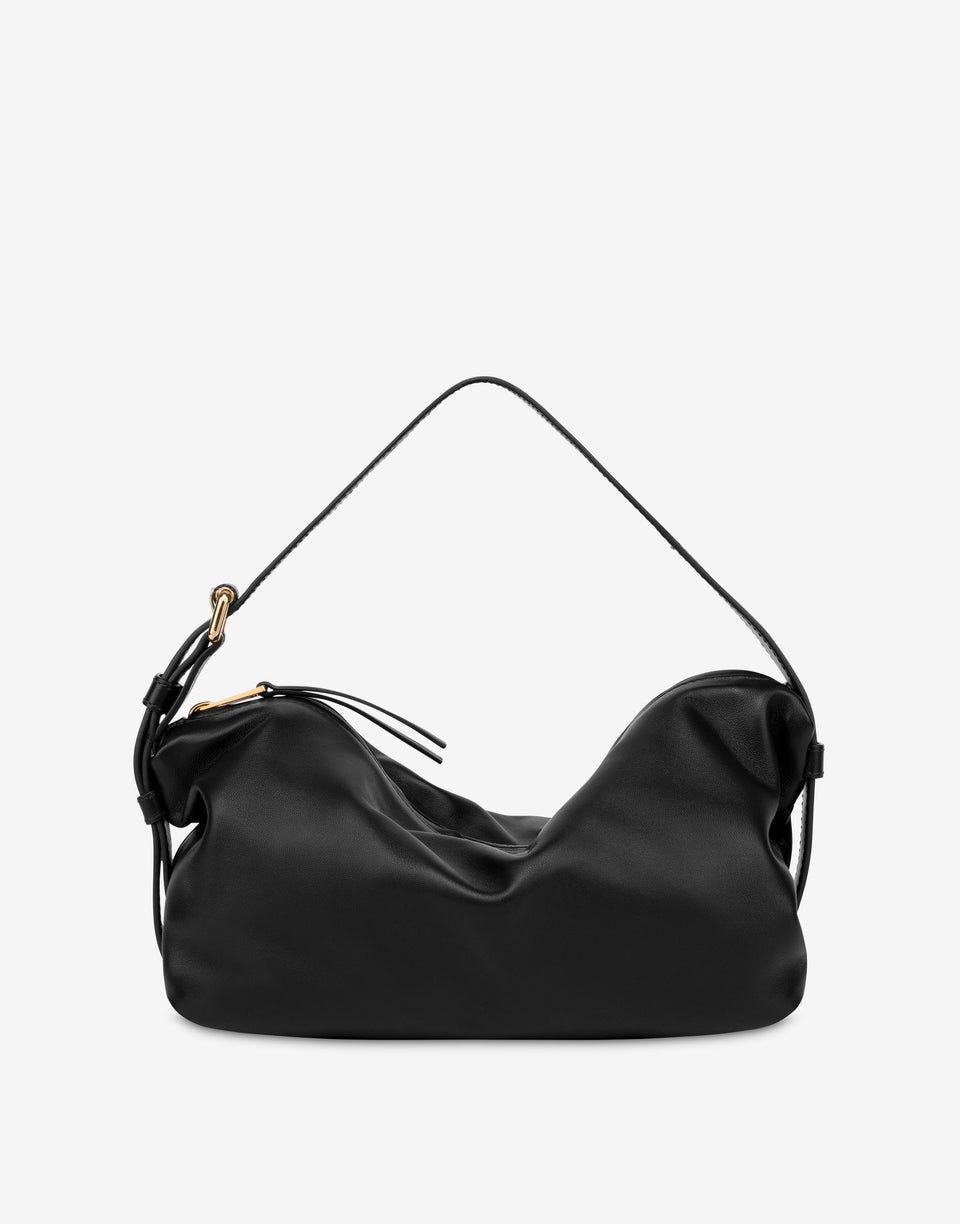 Moschino Tie Me Hobo Bag Black Moschino 0