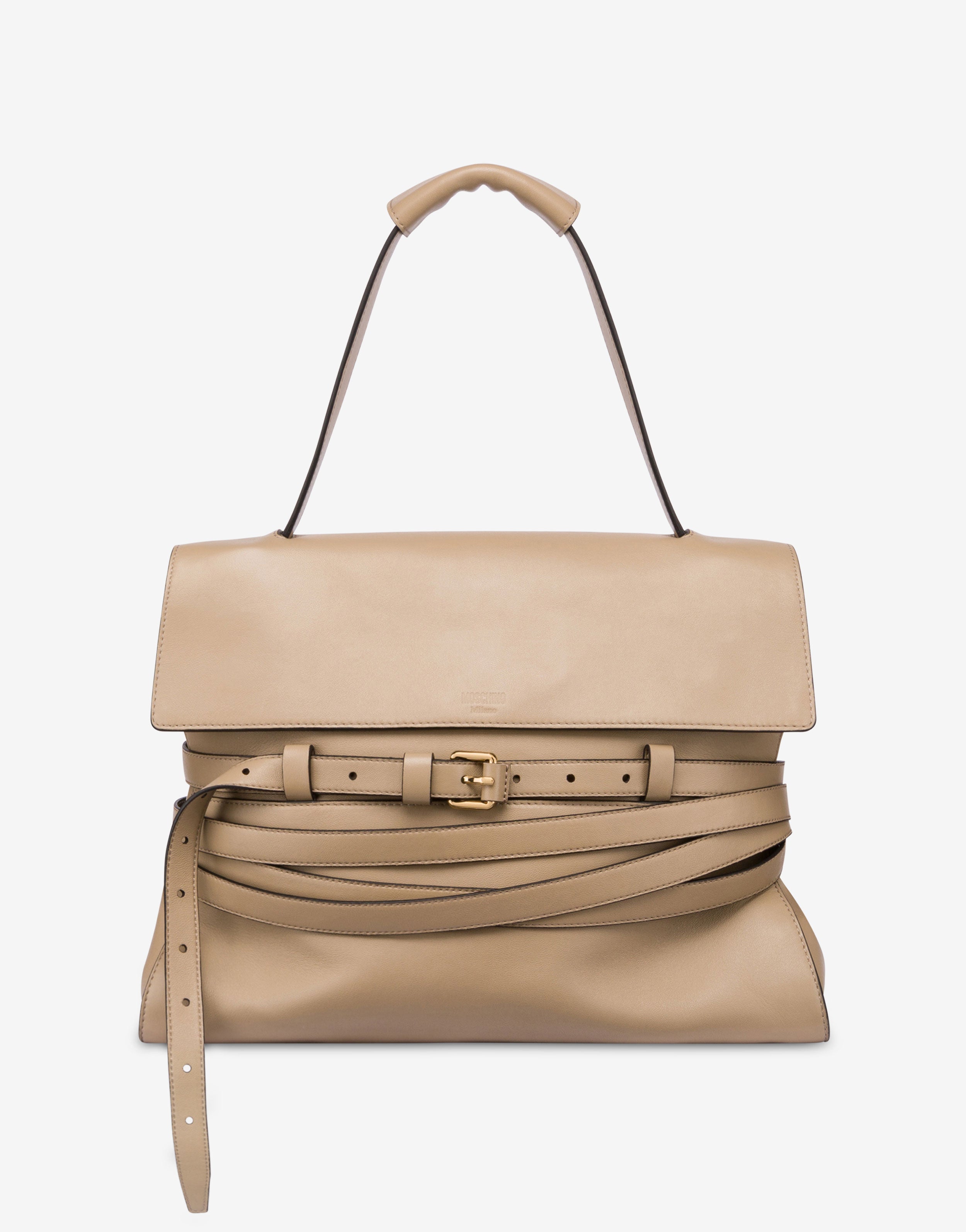 バッグ・カバンその他 Moschino Tie Mie Bag in raffia and leather Moschino Tie Me bag Medium | Moschino