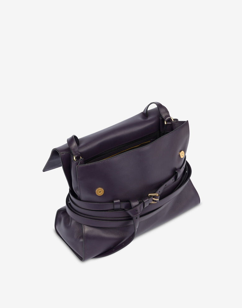 Medium Moschino Tie Me Bag Deep purple Moschino 2