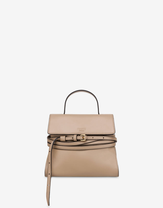 Bolso Moschino Tie Me Pequeño Beige Moschino 0