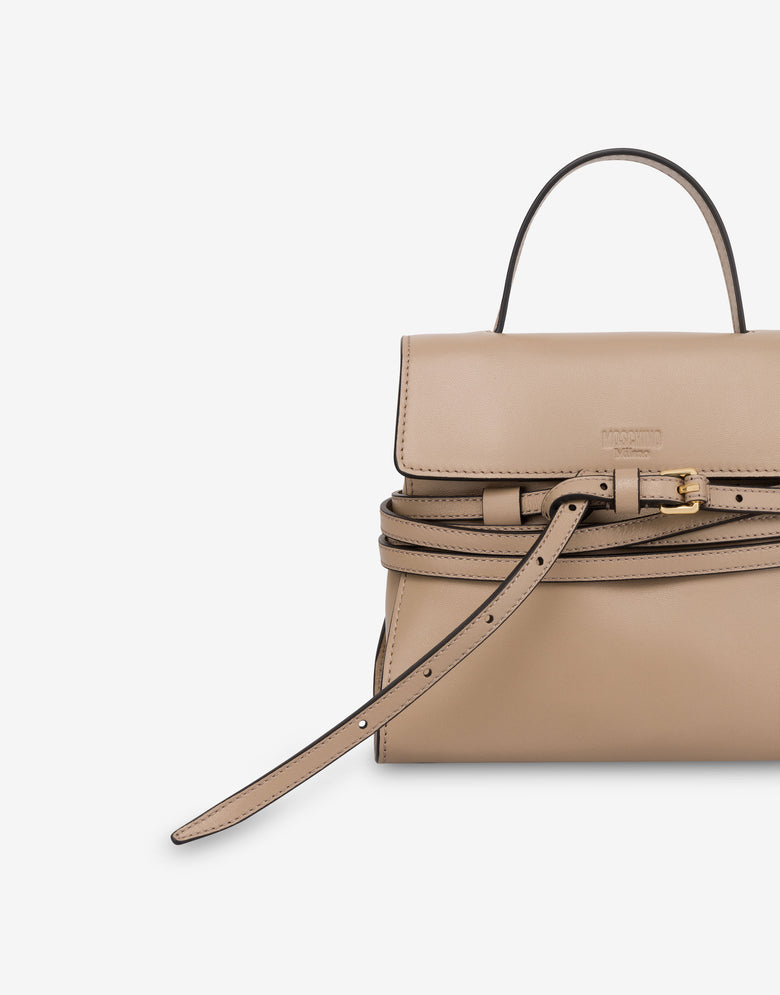 Bolso Moschino Tie Me Pequeño Beige Moschino 3