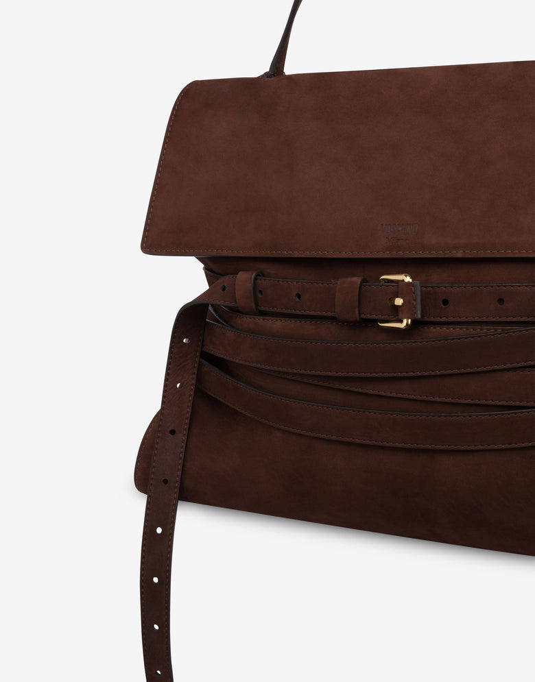 Moschino Tie Me Medium Hand Bag Dark brown Moschino 3