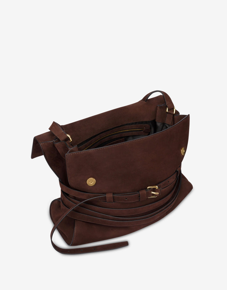 Moschino Tie Me Medium Hand Bag Dark brown Moschino 2