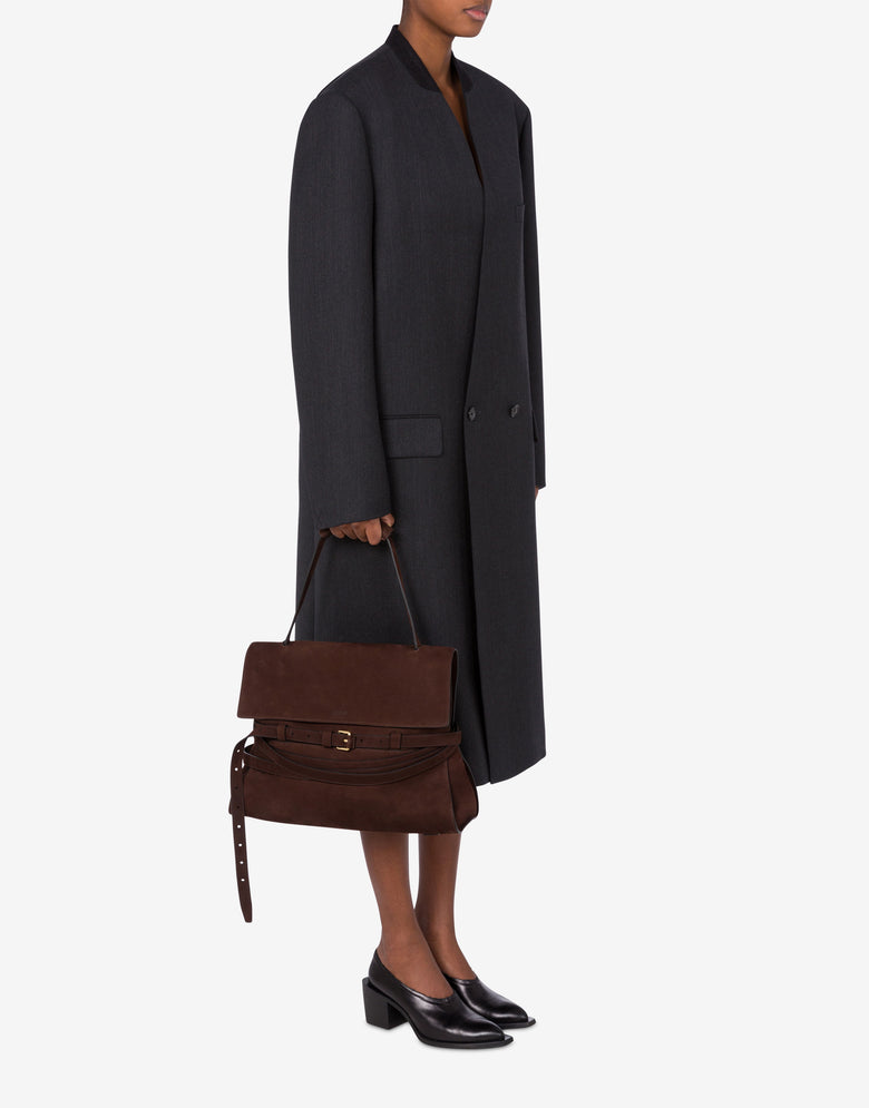 Moschino Tie Me Medium Hand Bag Dark brown Moschino 4