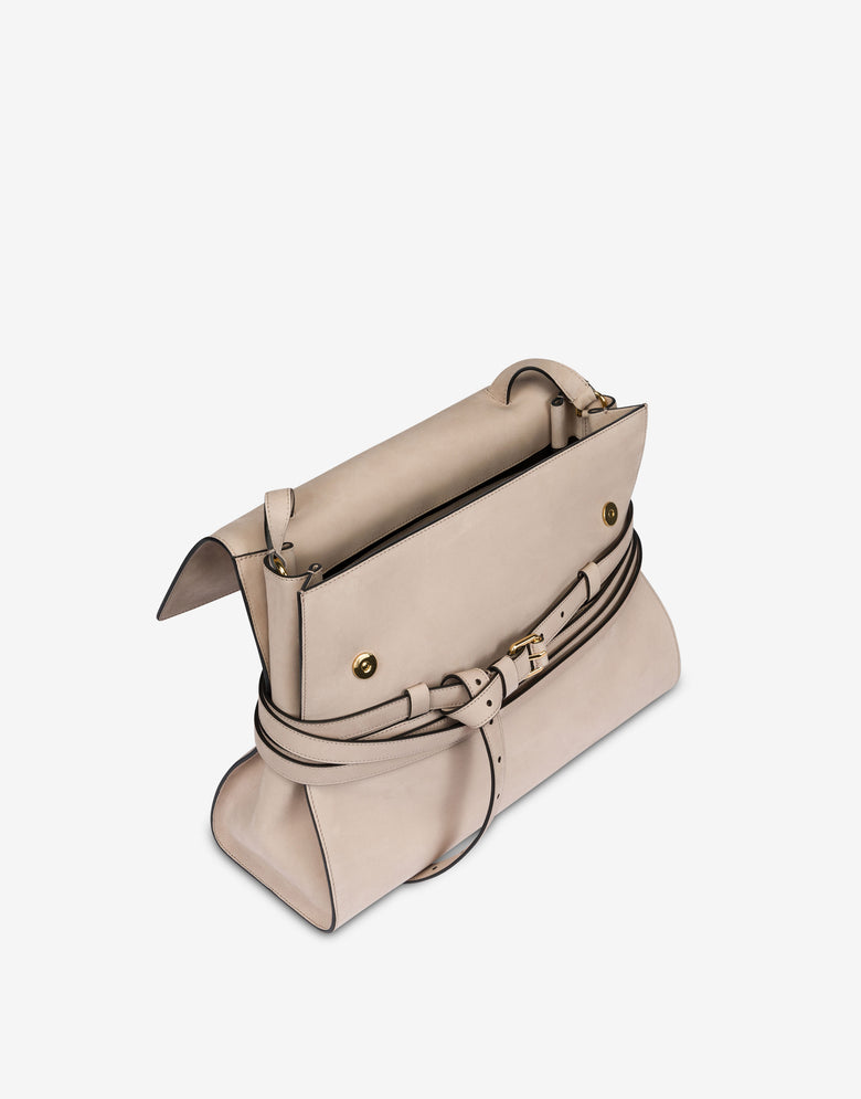 Moschino Tie Me Medium Handbag Grey Moschino 2
