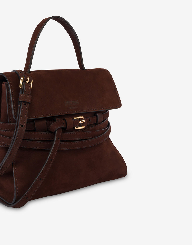 Moschino Tie Me 小手提包 巧克力色 Moschino 3