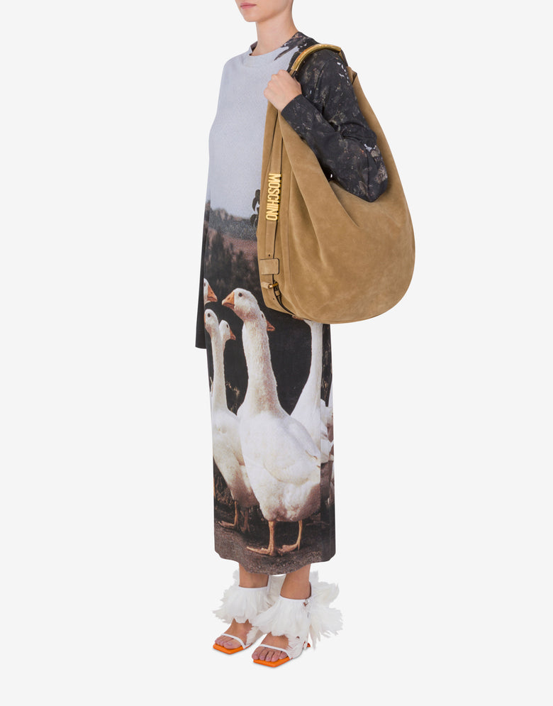 Large Moschino Handle Me Bag Beige Moschino 4