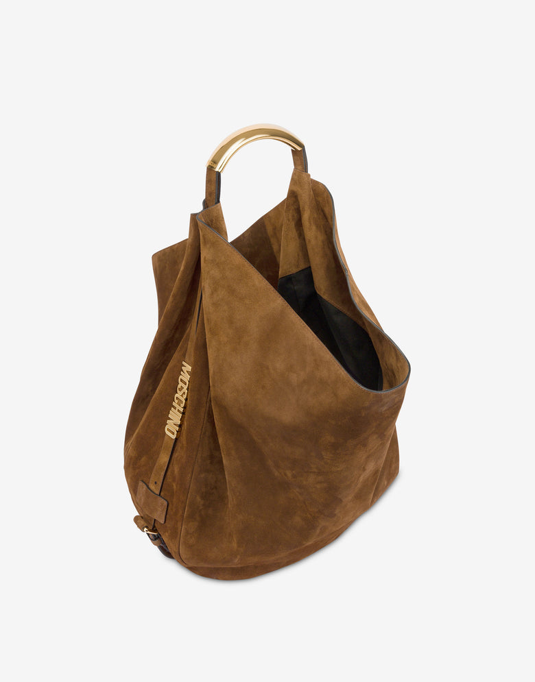 Moschino Handle Me Large Shoulder Bag Brown Moschino 2