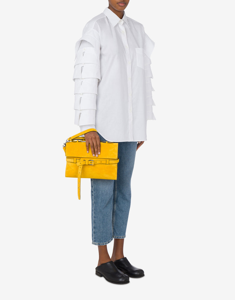 Moschino Tie Me Embrague: Exclusivo en línea Amarillo Moschino 4