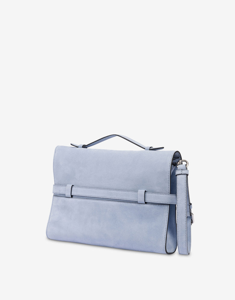 Moschino Tie Me Clutch: Online Exclusive Azure Moschino 1