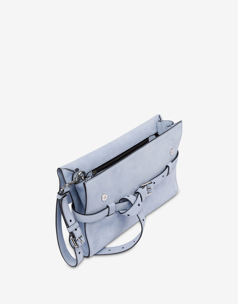 Moschino Tie Me Clutch: Online Exclusive Azure Moschino 2