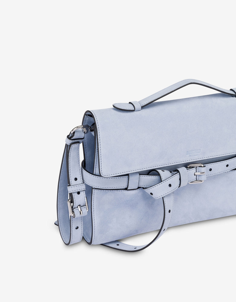 Moschino Tie Me Clutch: Online Exclusive Azure Moschino 3